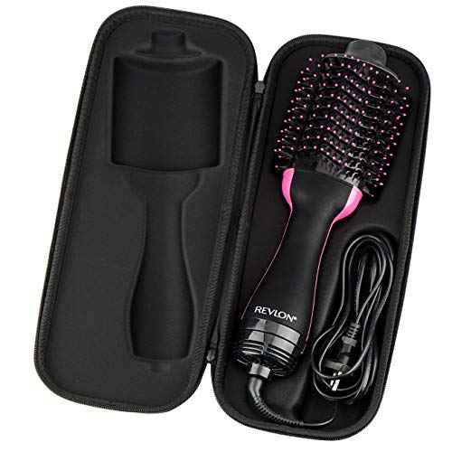 Brappo Hard Portable Travel Case compatibility Revlon One-Step Volumizer Original 1.0 Hair Dryer and Hot Air Brush.(Case Only) (Black)