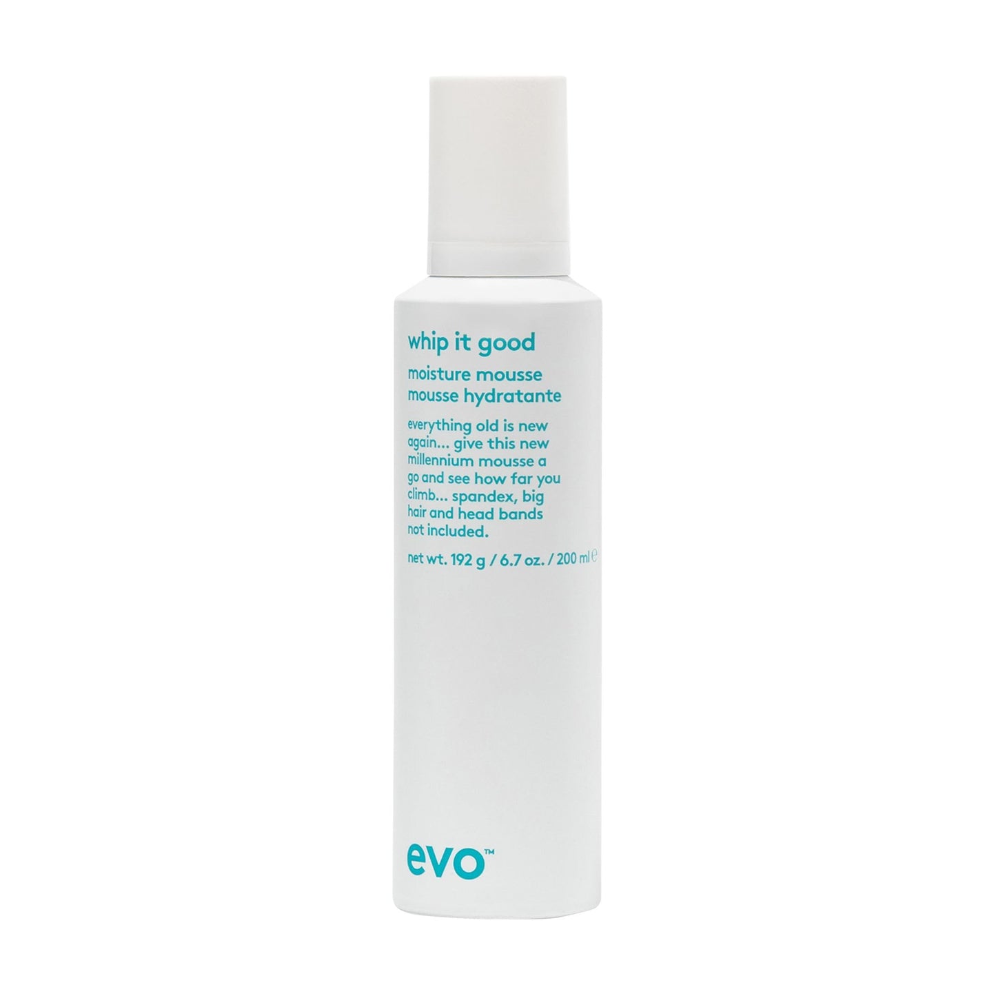 EVO Whip It Good Moisture Mousse - Hair Styling Mousse - Lightweight, Light Hold, Adds Moisture, Softens, Improves Manageability & Adds Shine - 200ml / 6.7fl.oz.