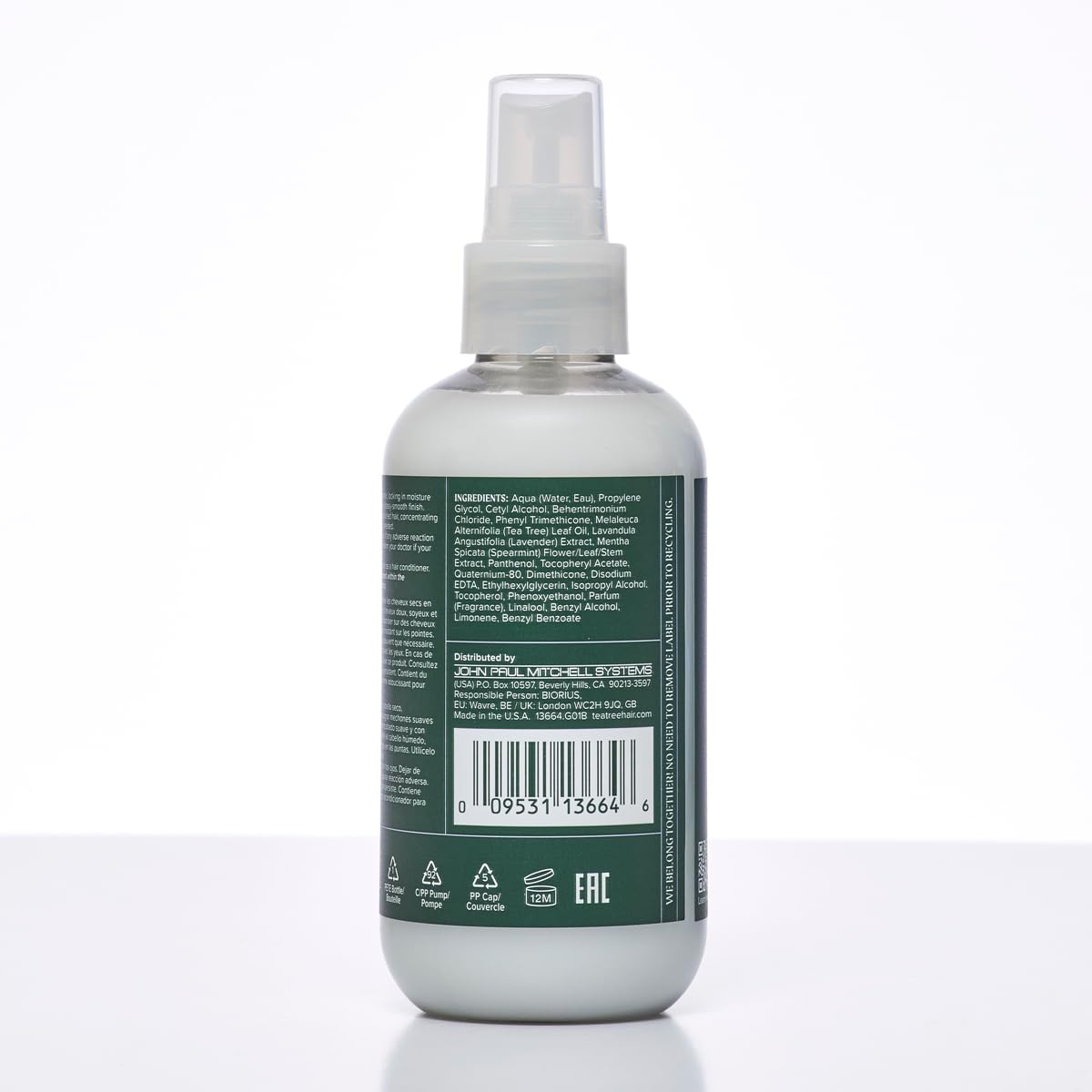 Tea Tree Lavender Mint Leave-In Conditioning Spray - Lightweight Formula for Coarse + Dry Hair | 6.8 fl. oz.