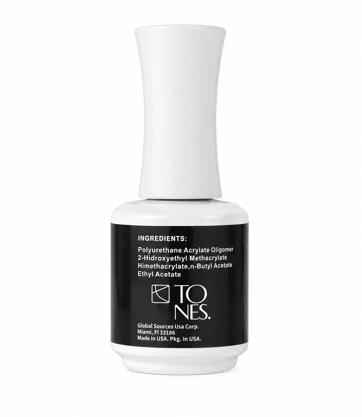 TONES Sparkle Gold Top Coat Gel Polish, Soak Off UV/LED No Wipe Top Coat, High Shine Long Lasting Gloss Finish for Nail Art & Salon Manicure, 16ml / 0.56 fl. oz