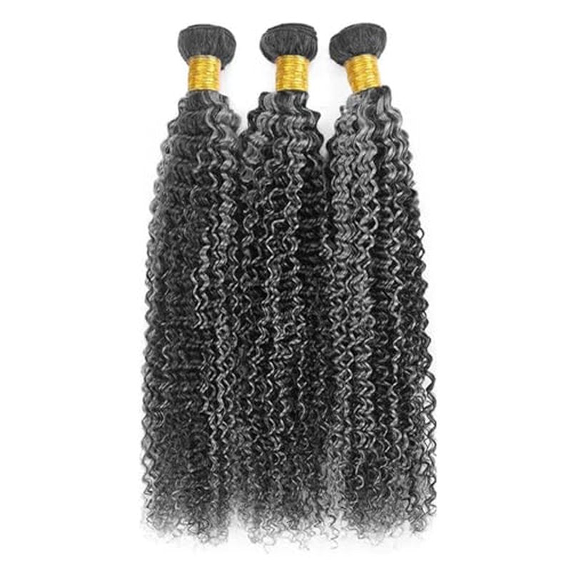 Jerry Curly Wave Bundles P1B/Grey Human Hair Bundles 10 12 14 Inch Human Hair 3 Bundles Unprocessed Brazilian Virgin Quick Weave Human Hair Extensions For Black Women