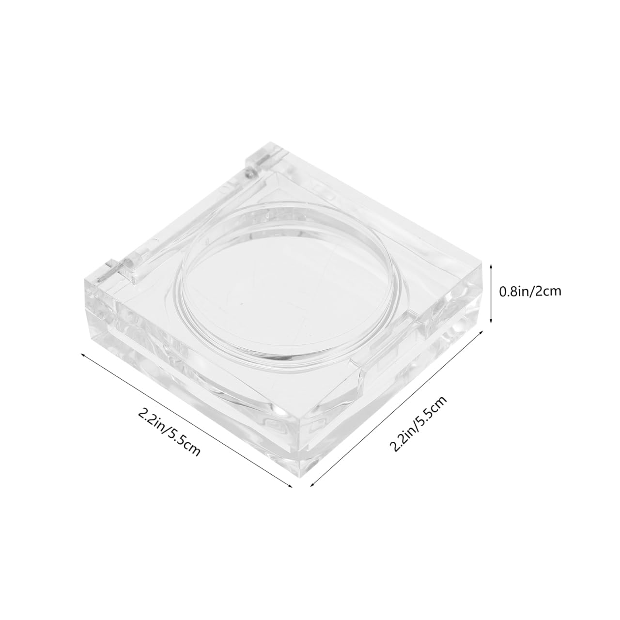Beaupretty 14Pcs Empty Eyeshadow Palette: Refillable Depotting Makeup Palette - Clear Foundation Powder Storage for Eyeshadow Lipstick Blush Powder