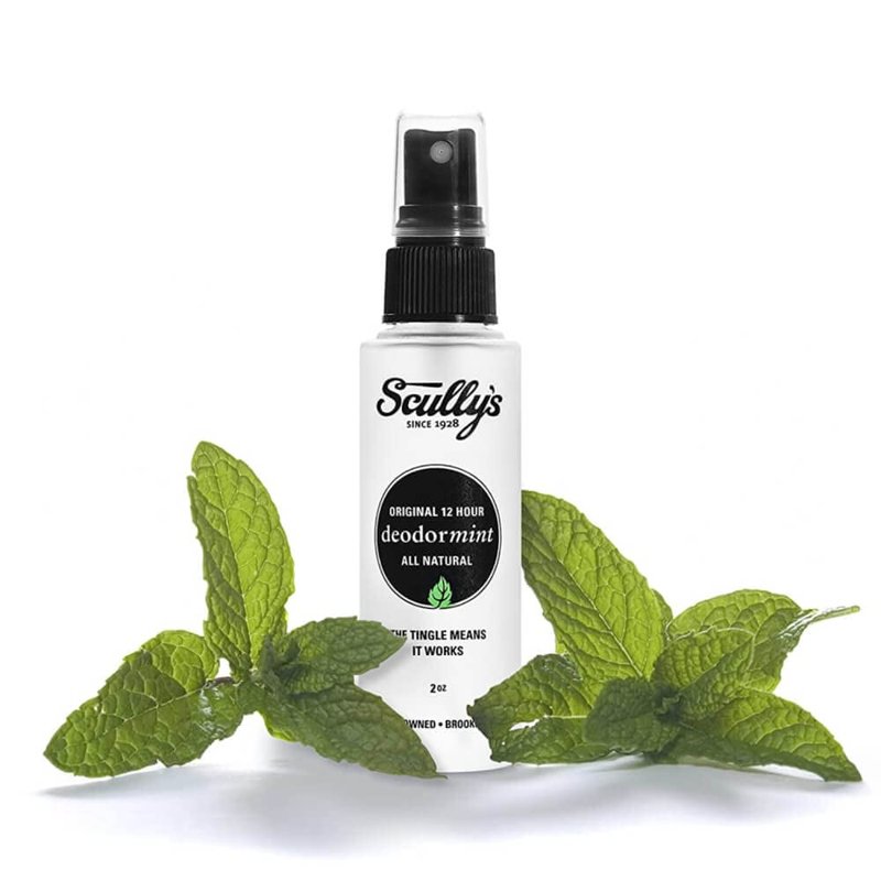 Scully’s Deodormint Natural Deodorant Spray (2oz) + Refill (9oz) - Aluminum-Free, Non-Toxic Deodorant for Women, Men & Kids - 12 Hour Protection, No Chemicals - USA Made (Grapefruit & Mint Set)