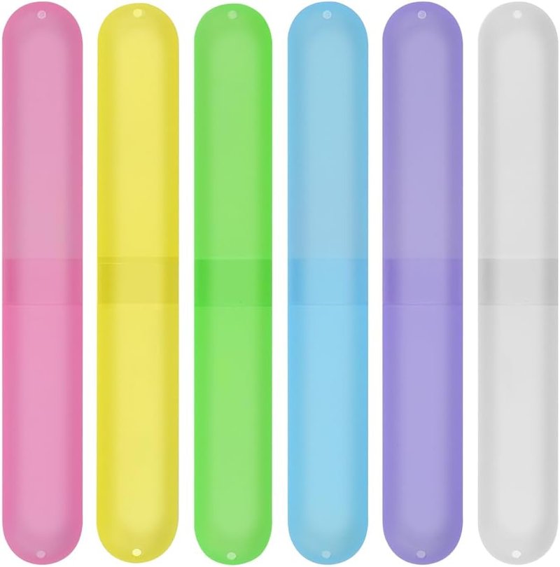Portable Dust-Proof Toothbrush Case Set - 48PCS in 6 Colors | Ideal for Travel & Daily Use