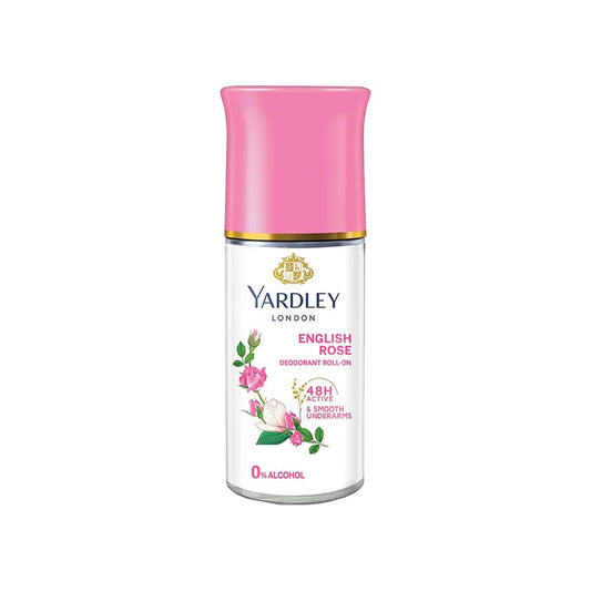 Yardley London English Rose Anti-Perspirant Deodorant Roll-On | 48-Hour Active | Alcohol-Free | 1.7oz (50ml)