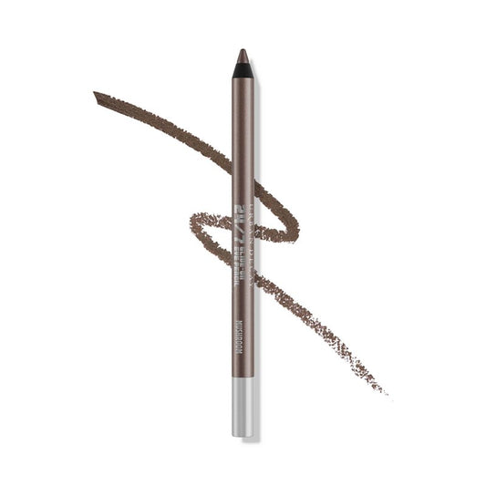URBAN DECAY 24/7 Glide-On Waterproof Eyeliner Pencil - Smudge-Proof, Long-Lasting, Transfer-Proof, Up to 16HR Wear, Smooth No-Tug Formula, Mushroom (Earth Brown Shimmer) - 0.04 oz