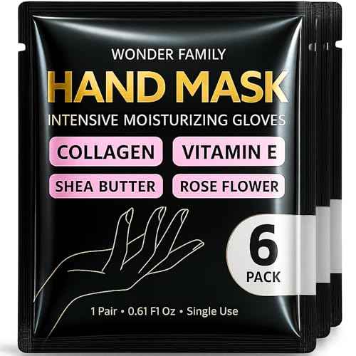 Korean Hand Mask ? Moisturizing Gloves for Dry Hands for Women & Men ? Korean Hands Moisturizer, Collagen Mask Overnight Hand Therapy with Serum, Lotion & Cream ? White Cotton Gloves for Sleeping