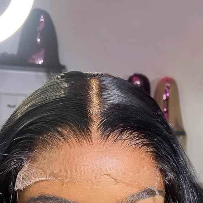 5x5 14 inch HD Lace Closure Human Hair Skin-like 0.1mm thin frontal 100% Virgin Hair pre plucked Natural Black Body Wave