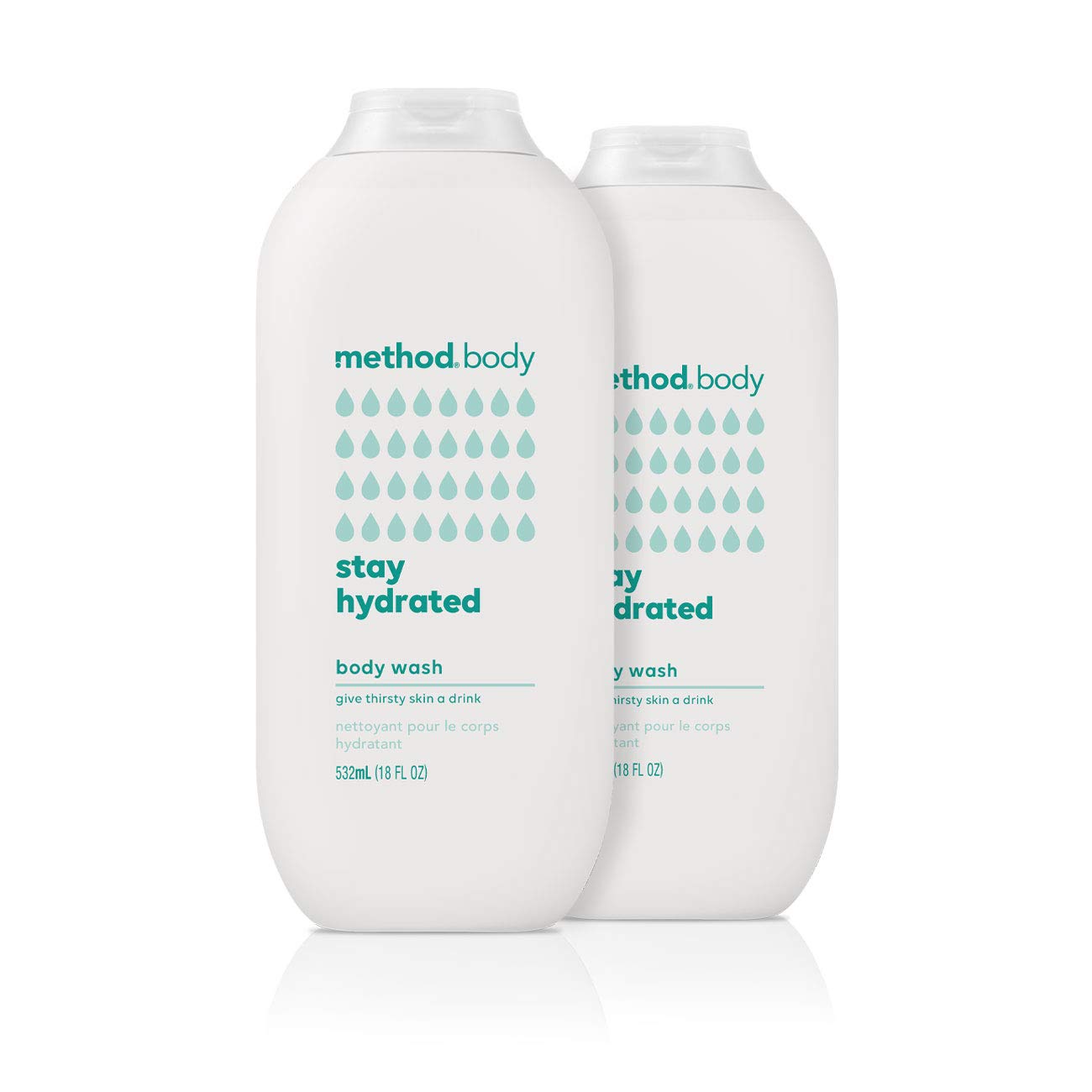 Method Body Wash, Stay Hydrated, 18 Ounces, 2 Pack, Stay Hydrated, 18 fluid_ounces
