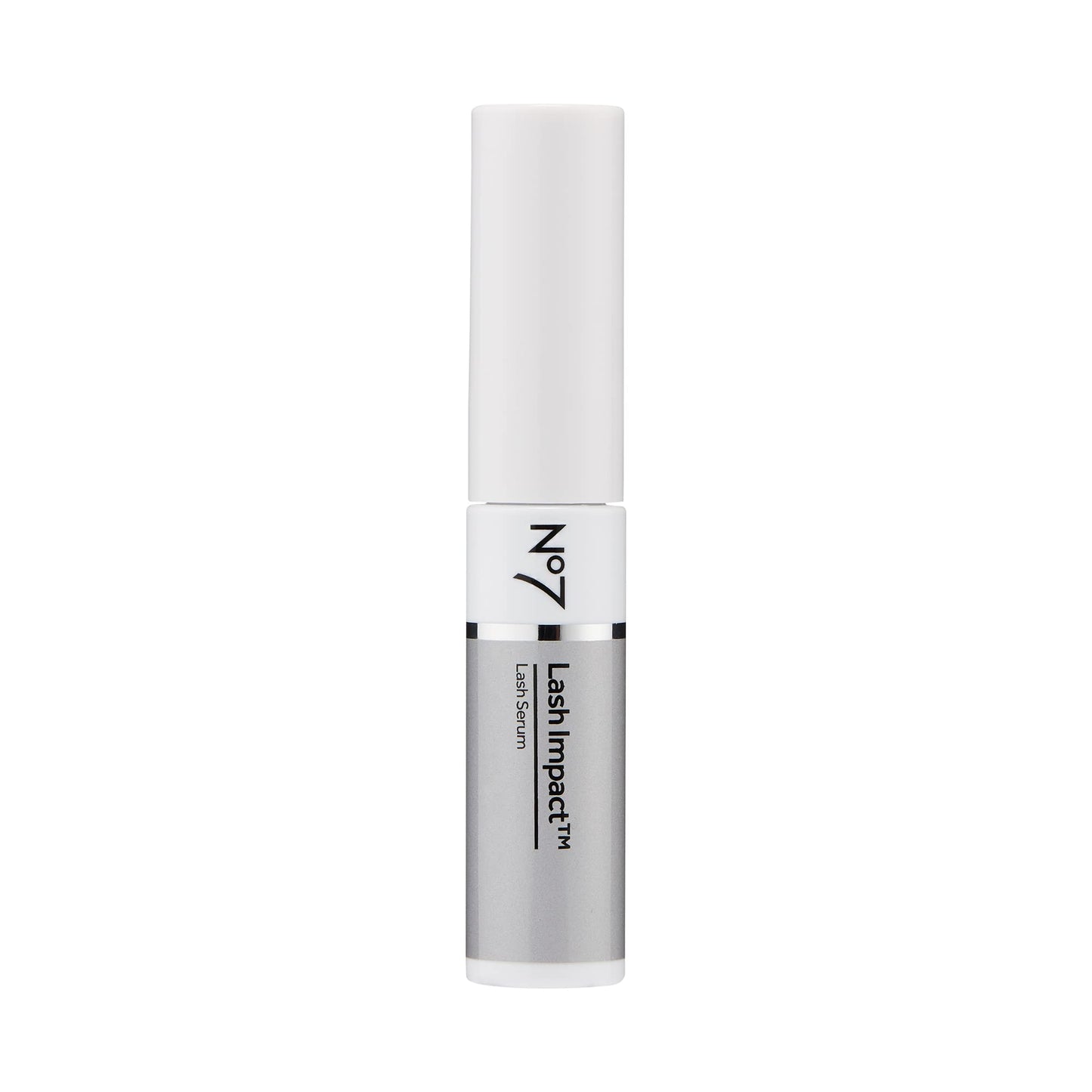 No7 Lash Impact Lash Serum - Brow & Eyelash Serum for Visibly Fuller, Thicker, Darker Looking Lashes in 8 Weeks (6.1ml) (Pack of 2)