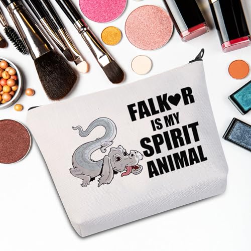 JNIAP Luck Dragon Makeup Bag Fantasy Movie Gifts Luck Dragon Zipper Bag Luck Dragon Merchandise(FALKO mb)