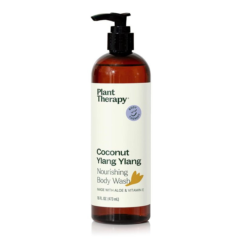 Coconut Ylang Ylang Natural Body Wash - Sulfate-Free 16 oz | Sweet Tropical Scent for All Skin Types