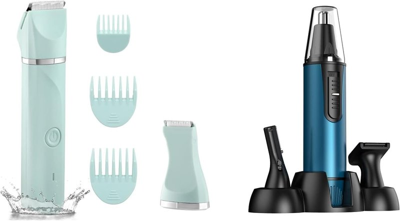 AREYZIN Professional USB Rechargeable Body Hair Trimmer - Waterproof Bikini & Ear/Nose Trimmer for Men & Women