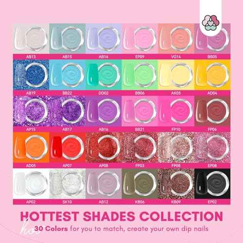 SAVILAND Dip Powder Nail Kit with Drill: Starter Set 30 Colors Summer Spring Keratin Dip Nails Powder with Dipping Liquid Set Activator Base Top Coat Cuticle Oil for DIY Manicure Nail Art