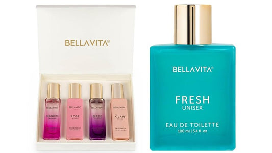 Bella Vita Luxury Women's Perfume Set - Long-Lasting Floral & Sweet Scents | Vegan & Cruelty-Free | 4 x 20 ML + 100 ML