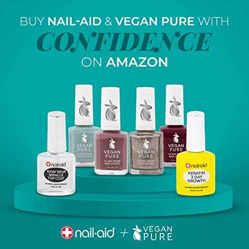 Nail-Aid Quick Dry Glass Shine Top Coat, Long Wear, Scratch Resistant Color, Clear, 0.55 Fl Oz