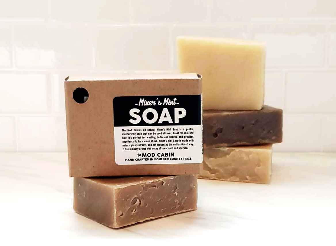 Miner's Mint Soap 3-Pack - All Natural, Hand Cut, Made in USA