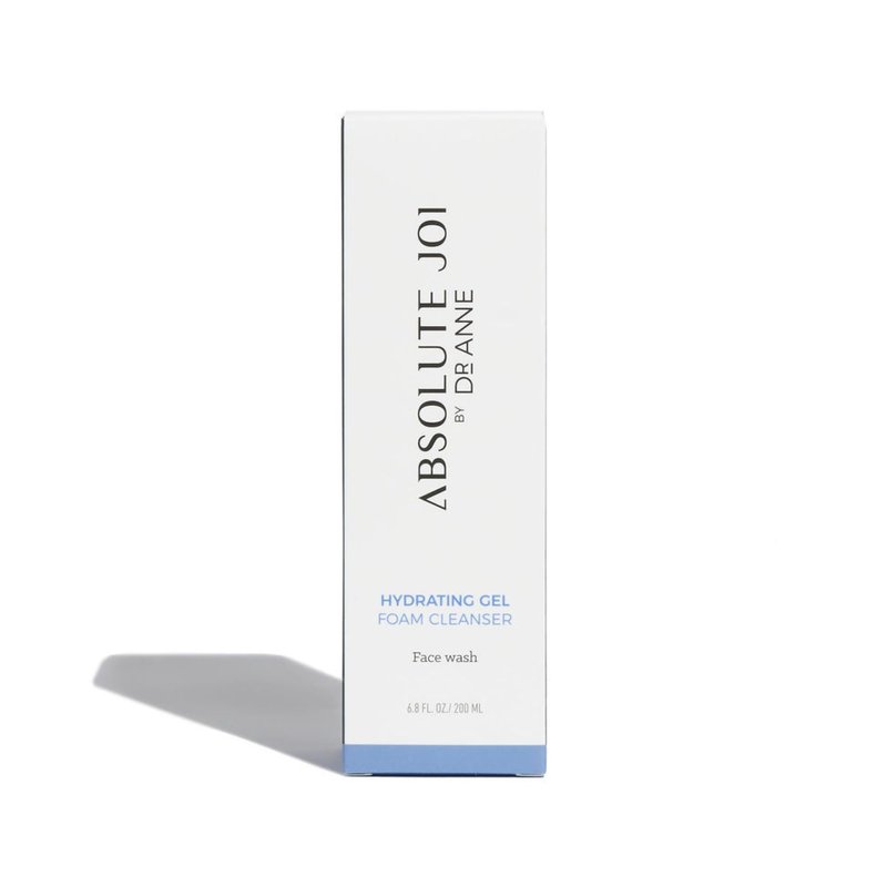 AbsoluteJOI Gentle Foaming Hydrating Facial Cleanser with Glycerin. Soap-Free Face Wash, pH-Balanced and Fragrance Free for All Skin Types. 200ml Bottle