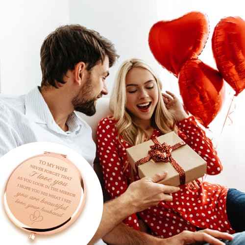 Christmas Wife Gift Ideas, Stocking Stuffers for Wife, Gifts for Wife, Valentines Day Gifts for Wife, Compact Mirror, Wife Birthday Gift Ideas, Anniversary for Wife Gifts, for Wife
