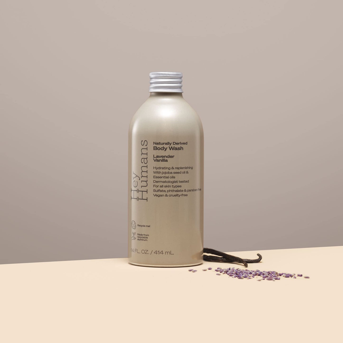 HEY HUMANS Body Wash Lavender Vanilla - 14 fl oz - (Pack of 3)