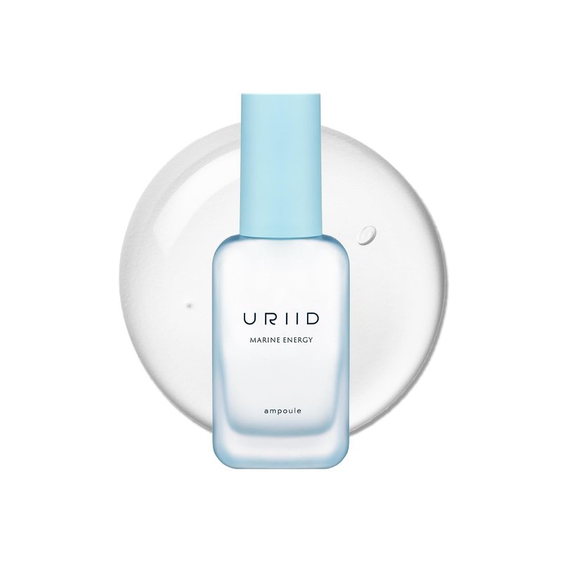 URIID Marine Energy Ampoule Essence – Deep Lightweight Hydration Facial Serum, Soothing & Brightening Korean Skincare for Sensitive & Dry Skin w. Seaweed, Hyaluronic Acid & Ceramide, 1 fl oz 30ml