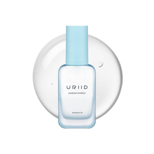 URIID Marine Energy Ampoule Essence – Deep Lightweight Hydration Facial Serum, Soothing & Brightening Korean Skincare for Sensitive & Dry Skin w. Seaweed, Hyaluronic Acid & Ceramide, 1 fl oz 30ml