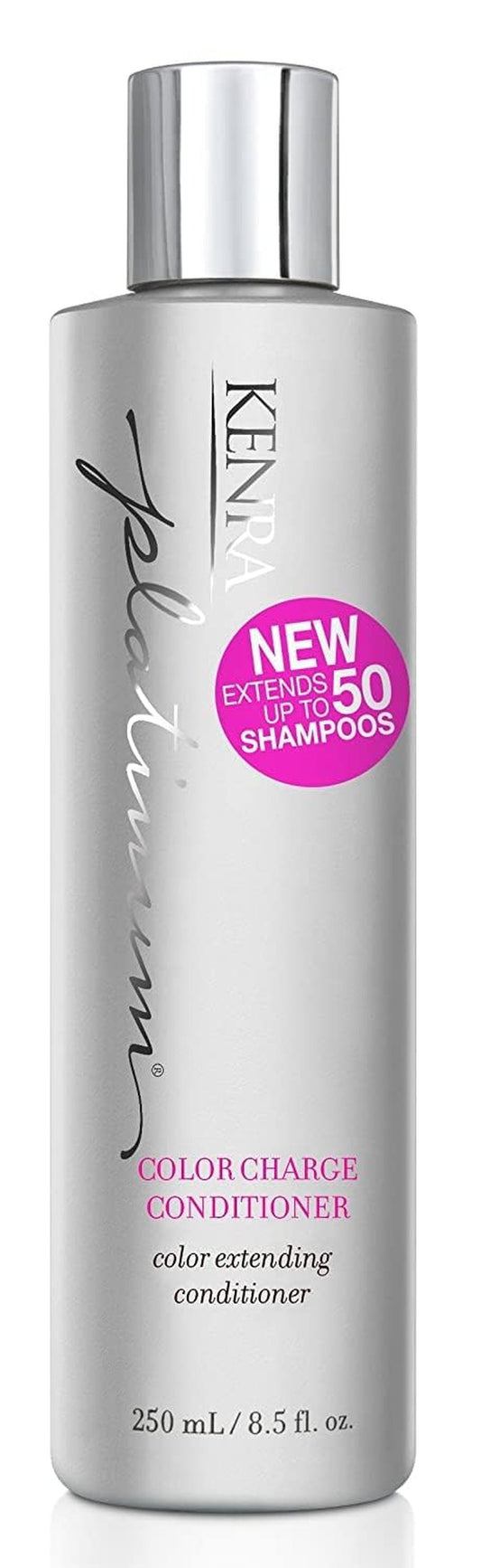 Kenra Professional Platinum Color Charge Conditioner | Color Extending | Recharges Hair Color Up To 50 Washes | Lightweight Moisturizer | Maximum Color Retention | All Hair Types & Colors | 8.5 fl. Oz