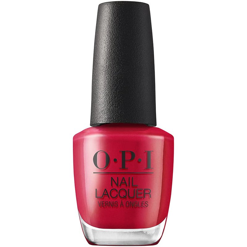 OPI Nail Lacquer Art Walk in Suzi's Shoes | Opaque Bright Red Crème Chip Resistant Nail Polish | Downtown LA Collection