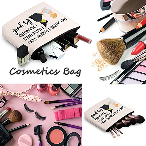 WCGXKO Musical Lover Gift for Best Friend Because I Knew You I Have Been Changed For Good Make Up Bag (Changed For Good)