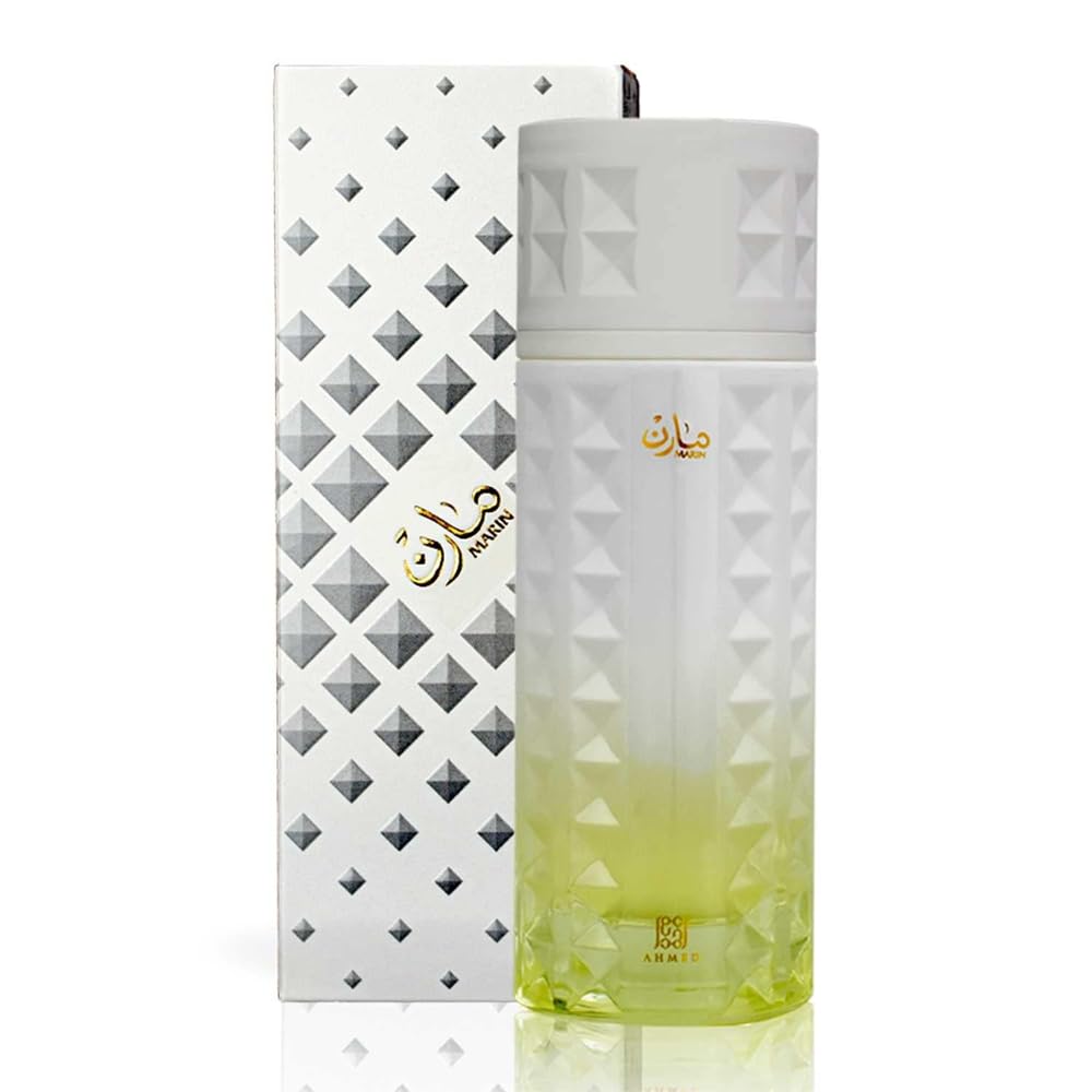 AHMED MARIN 100 ML Fresh and Dewy Fruity-Floral-Aquatic Fragrance for Men and Women, featuring Sandalwood and Vanilla Beans Accords