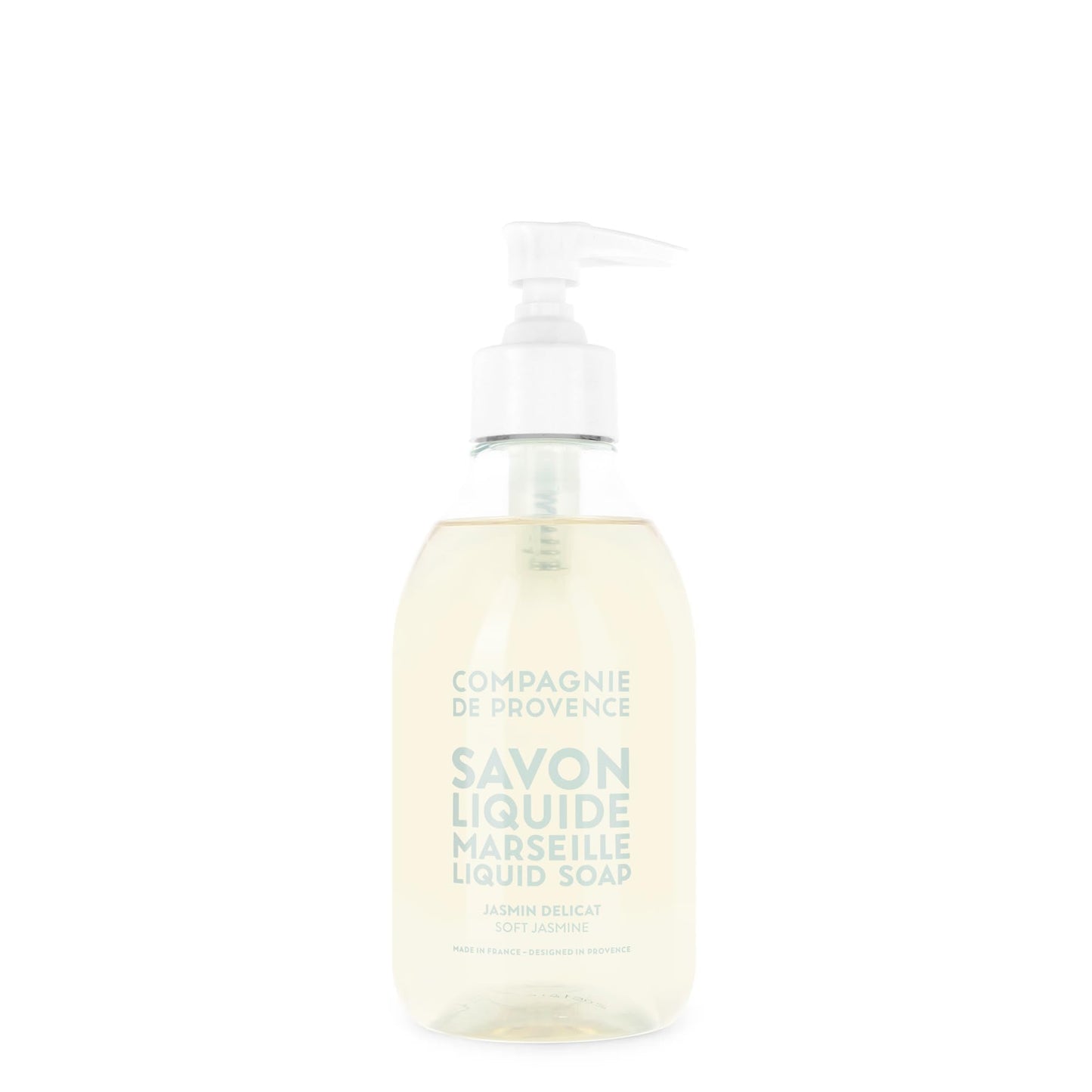 Compagnie de Provence Savon de Marseille Extra Pure Liquid Soap - Sweet Jasmine, Moisturizing Hand and Body Wash, 10 Fl Oz Plastic Pump Bottle