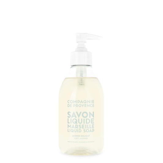 Compagnie de Provence Savon de Marseille Extra Pure Liquid Soap - Sweet Jasmine, Moisturizing Hand and Body Wash, 10 Fl Oz Plastic Pump Bottle