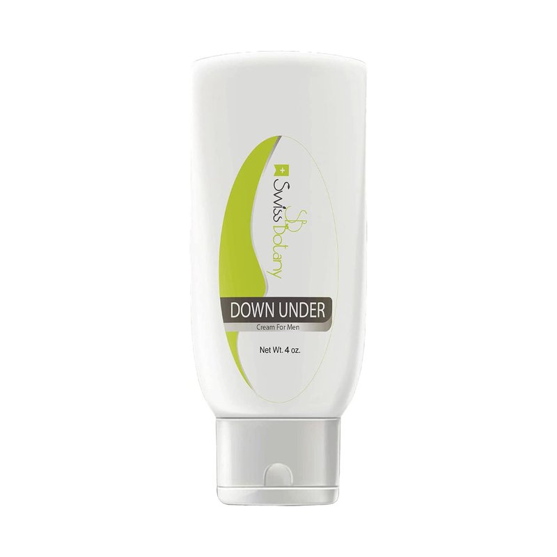 Swiss Botany L Arginine Down Under Moisturizing Penial Cream – Anti-Chaffing Moisturizer Cream for Men Private Areas – for Dry & Sensitive Skin - 4oz