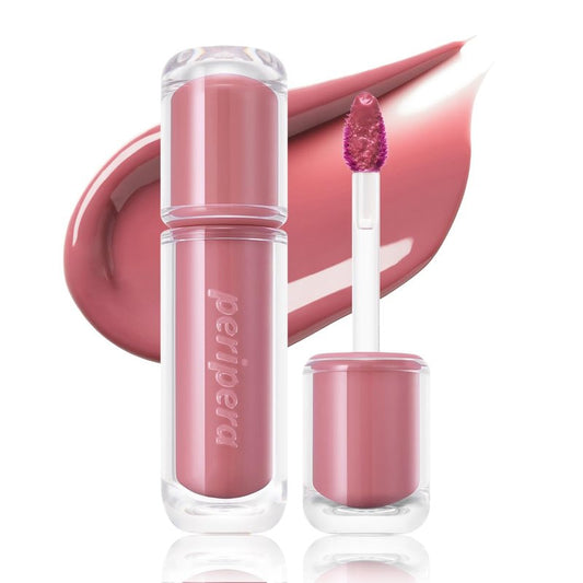 Peripera Mood Glowy Tint | Watery Glow Finish, Buildable Fresh Color, Long-Lasting Stain | Lightweight & Non-Sticky | K-Beauty Lip Tint, Safe for Sensitive Lips (14 ROSY WISH)
