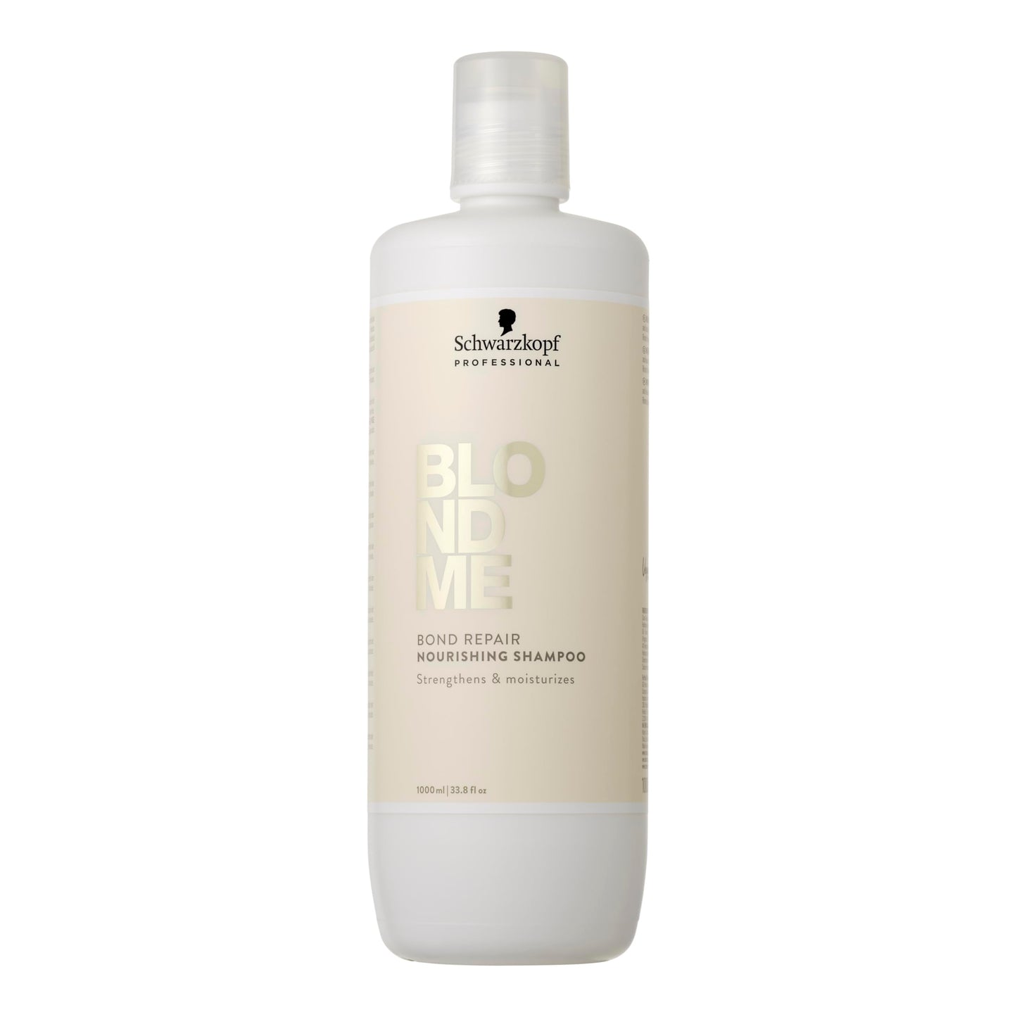 BlondMe Bond Repair Nourishing Shampoo for Blonde Hair, 33.8 Fl Oz | Adds Moisture and Softness | Strengthens, Repairs, & Prevents Breakage |For Blonde, Lightened, & Grey Hair