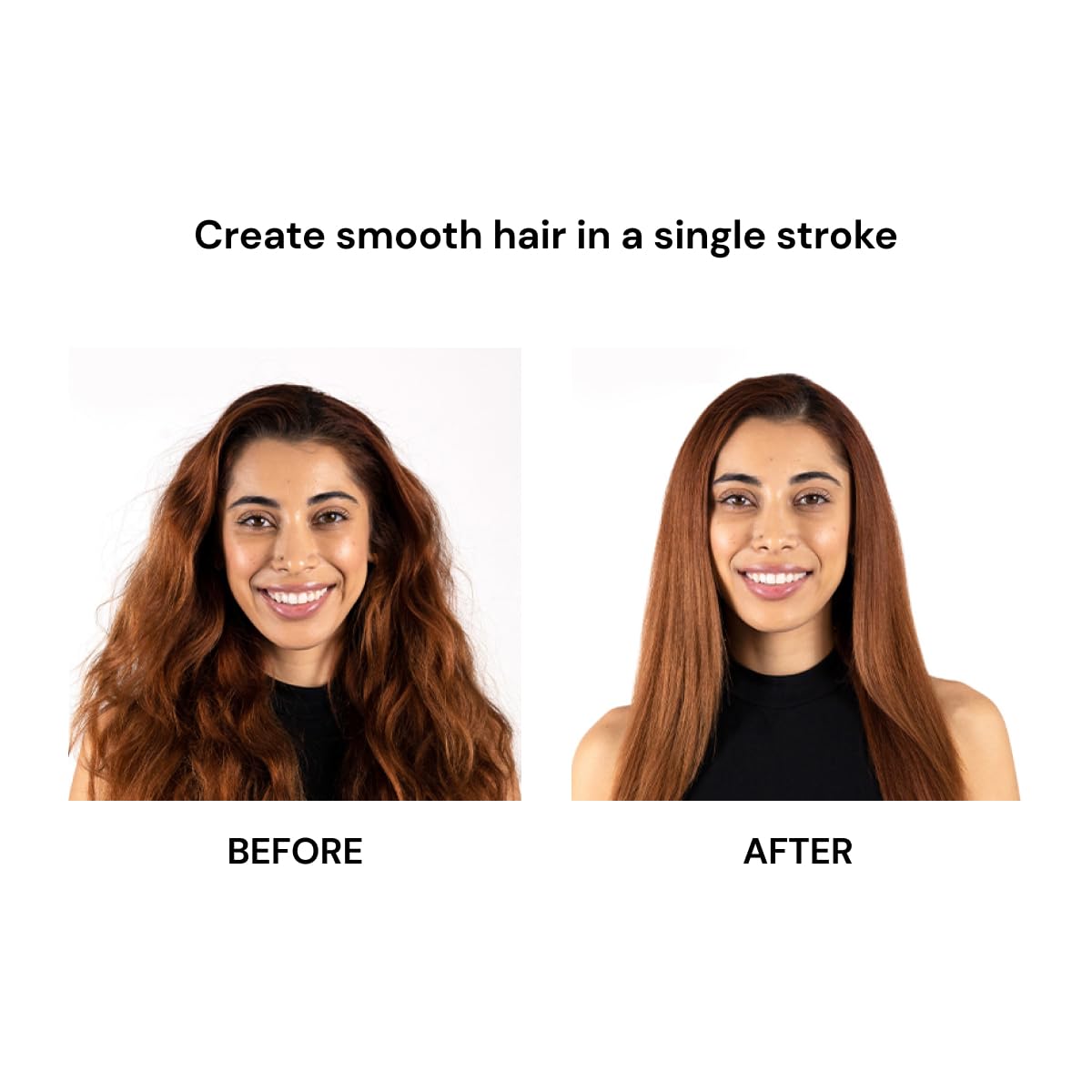 L'ANGE HAIR Le Vite Straightening Brush | Heated Flat Iron for Smooth, Anti-Frizz Styling | Dual-Voltage Electric Straightener Brush