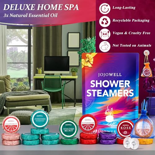 Shower Steamers Aromatherapy - 21Pcs Birthday Gifts for Women, Self Care with Natural Essential Oils Relaxation Home SPA, Womens Gifts for Christmas Stocking Stuffers for Adults, Teens, Wife, Her