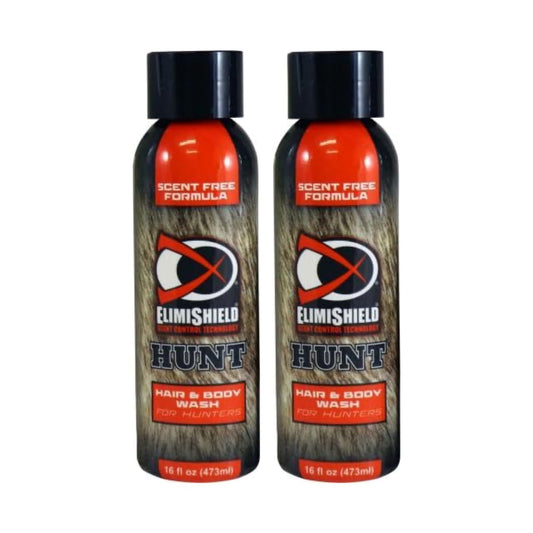 Bryson Industries Hunter Safety System ElimiShield Hunt Hair & Body Wash for Hunters, Odor Eliminator & Scent Killer for Hunting Gear, Formula for All Hair Types – 16oz