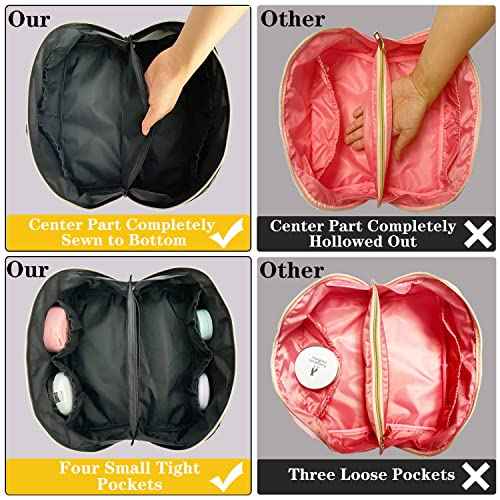 Stoney Clover Dupes Preppy Makeup Bag Black Stoney Clover Stuff Bag for Travel Chenille Letter Bag Large Capacity Travel Cosmetic Bag Nylon Pouch