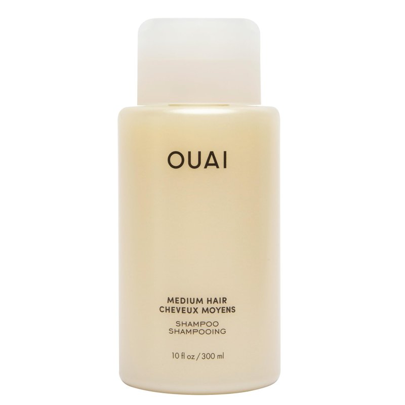 OUAI Medium Hair Shampoo - Hydrating Shampoo for Color Treated Hair & Dry Scalp - Nourishes, Strengthens, Reduces Breakage & Adds Shine - Coconut Oil, Babassu, Keratin - Sulfate Free, 10 Oz