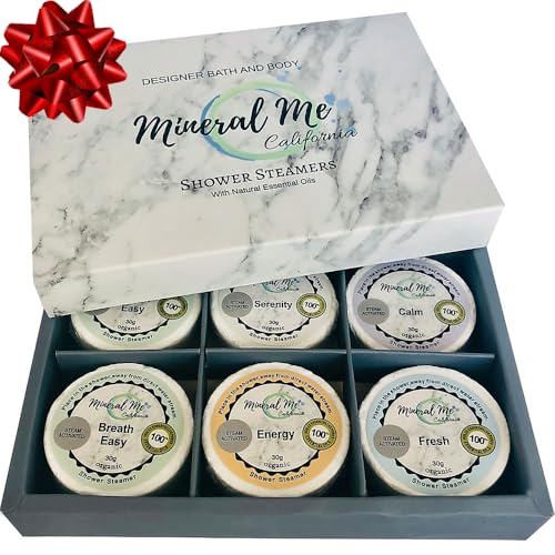 Shower Steamers Aromatherapy - Organic Natural Shower Bombs Vapor Tablets, Aromatherapy for Home Spa, Relaxing Self Care Gift for Men, Women, Stocking Stuffers, Christmas Gifts for Him, Her, Coworker