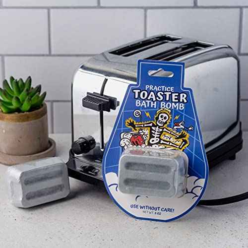 Toaster Bath Bomb ? Funny Gag Gift for Adults, Hilarious Office Prank, White Elephant, Secret Santa, Stocking Stuffer for Men, Women, Teens, and Coworkers
