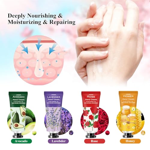 20 Pack Hand Cream Gifts Set,Hand Lotion for Dry Hands,Stocking Stuffers for Women,Teacher Appreciation Gifts,Birthday Gifts Stuffers for Teens,Travel Size Hand Lotion,Hand Cream for Women Girls