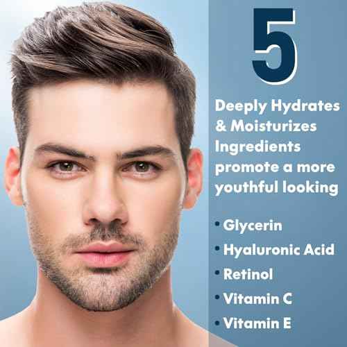 Skin Care for Men,Mens Anti-aging Skin Care Kit for Tigten,Firm & Hydrate Skin Facial Care Kit W/Retinol,Hyaluronic Acid,Men Christmas Brithday Fathers Valentines Gifts for Him Boyfriend Dad Husband