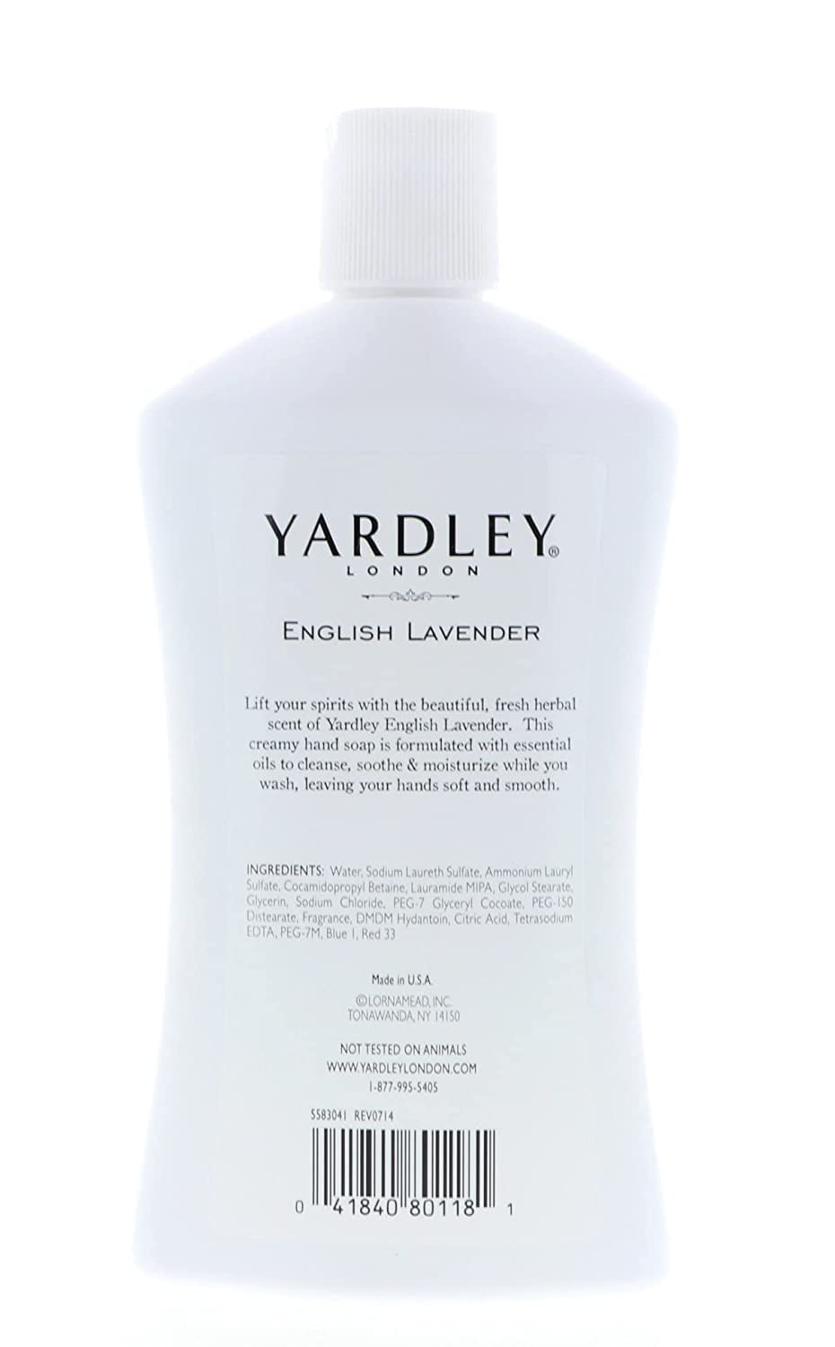 Yardley London English Lavender, Luxurious Hand Soap, Moisturizes & Soothes with Essential Oils, 16 FL OZ (473ml) - 3 Pack