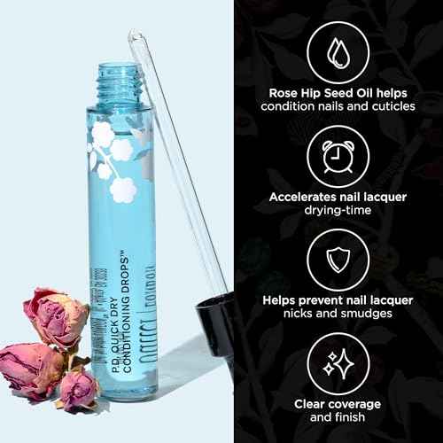 butter LONDON P.D. Quick Dry Conditioning Drops Cuticle Oil - Nail Oil with Vitamin E Moisturizes & Conditions Cuticles & Nail Beds - Cuticle Care for Manicure & Pedicure, Vegan & Gluten Free