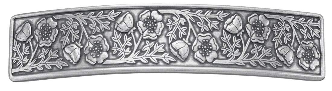Danforth Wild Rose Hair Barrette – Handcrafted Pewter Hair Barrettes For Women – Thick Hair Clips For Women – ¾” x 3 ½”, Made In USA