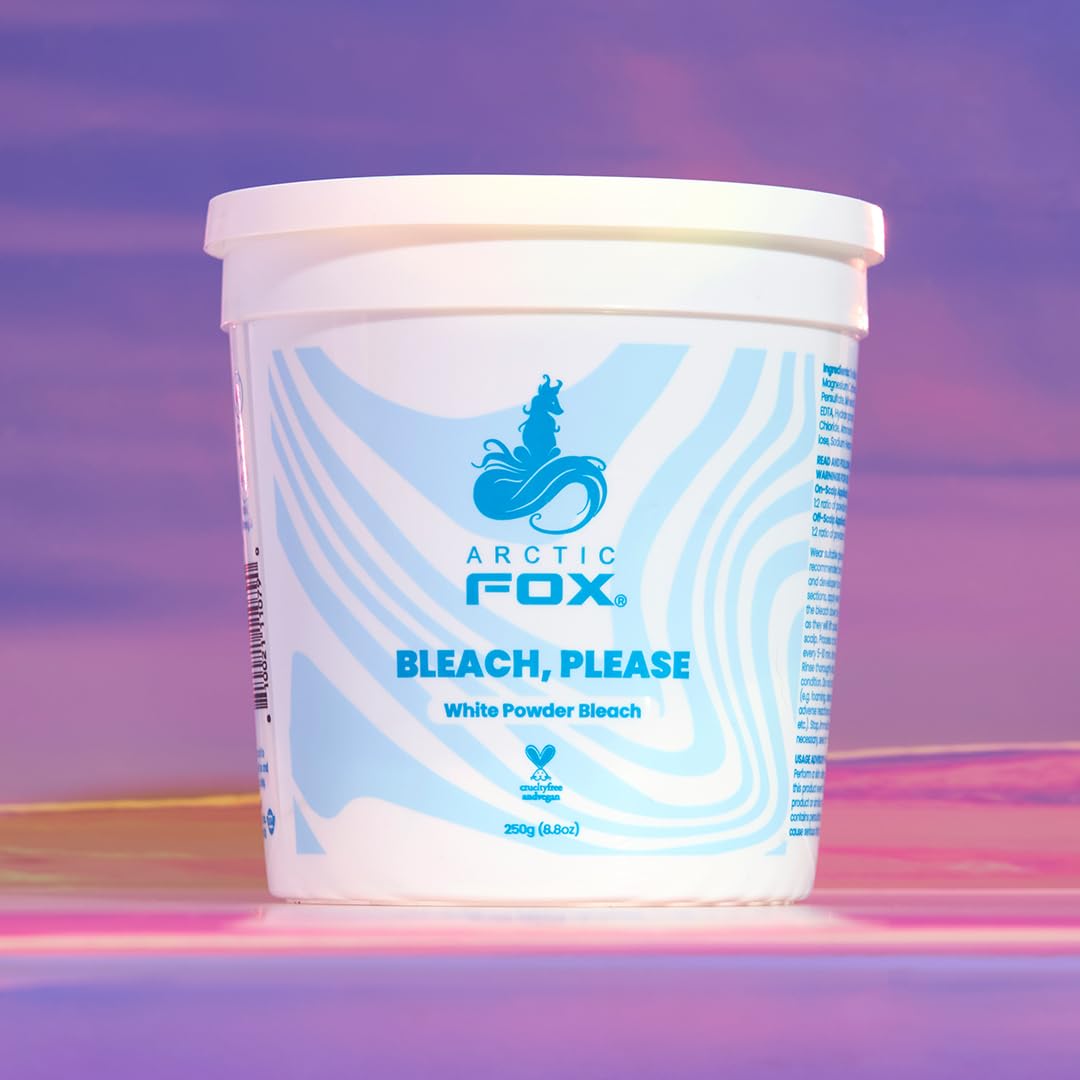 Arctic Fox Hair Bleach Powder - Lifts Up to 9 Levels, Vegan & Cruelty-Free | 8.8 oz