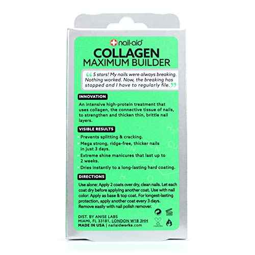 NAIL-AID Collagen Power Coat, Clear, 0.55 Fluid Ounce