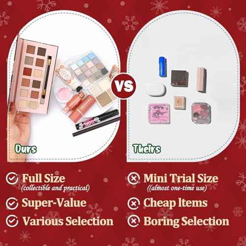 Ponhey Makeup Advent Calendar 2025,24 Days Christams Advent Beauty Calendar,Countdown Calendar For Girls Teens Women Adult,Xmas Holiday Beauty & Cosmetic Surprise Gift